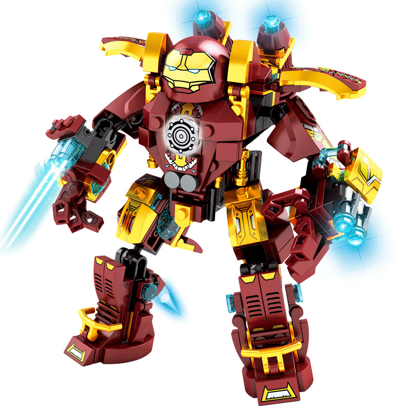 Compatible with Lego Steel Mech War Machine Deformation Changeable Puzzle Assembling Building Blocks Children DIY Toys 76015