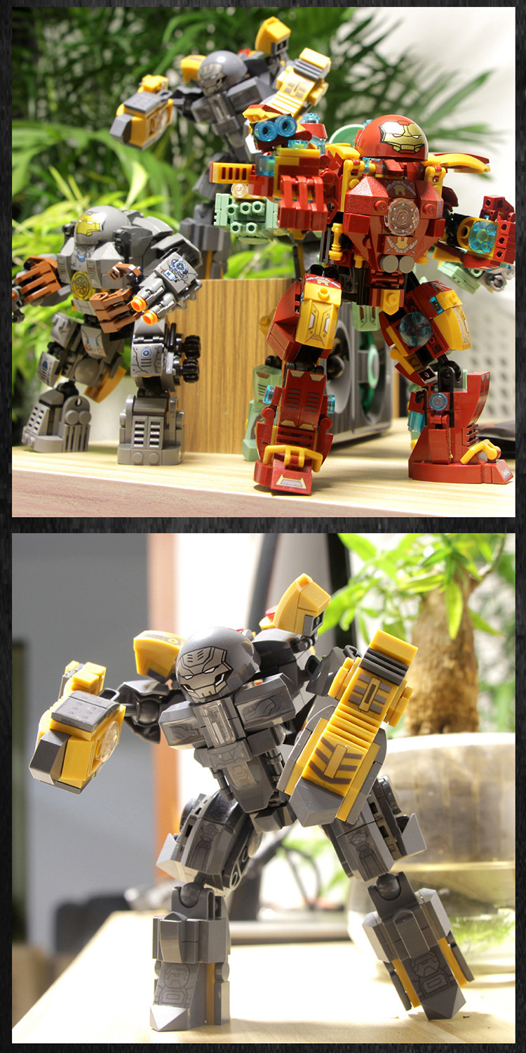 Compatible with Lego Steel Mech War Machine Deformation Changeable Puzzle Assembling Building Blocks Children DIY Toys 76015
