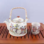 Ceramic coffee cup saucer Scandinavian elegant style war horse gold long plate cup saucer spoon gift