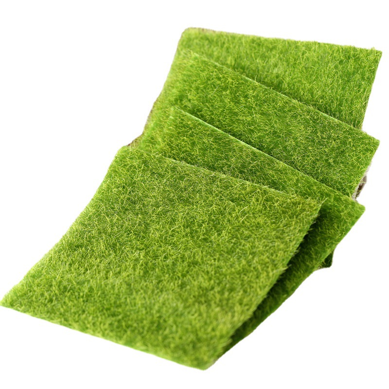 Micro Landscape Creative Simulation Moss Artificial Moss Glass Flower Container Decorative Lawn Moss Fake Leucobryum Glaucum