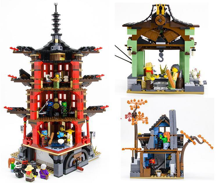 Compatible with Lego Ninjago Children Educational Assembly Lego Building Blocks Toy Boys 6 Puzzle 8 Years Old War Car Dragon