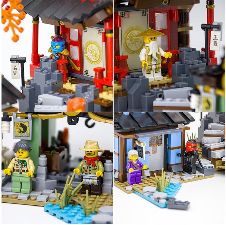 Compatible with Lego Ninjago Children Educational Assembly Lego Building Blocks Toy Boys 6 Puzzle 8 Years Old War Car Dragon