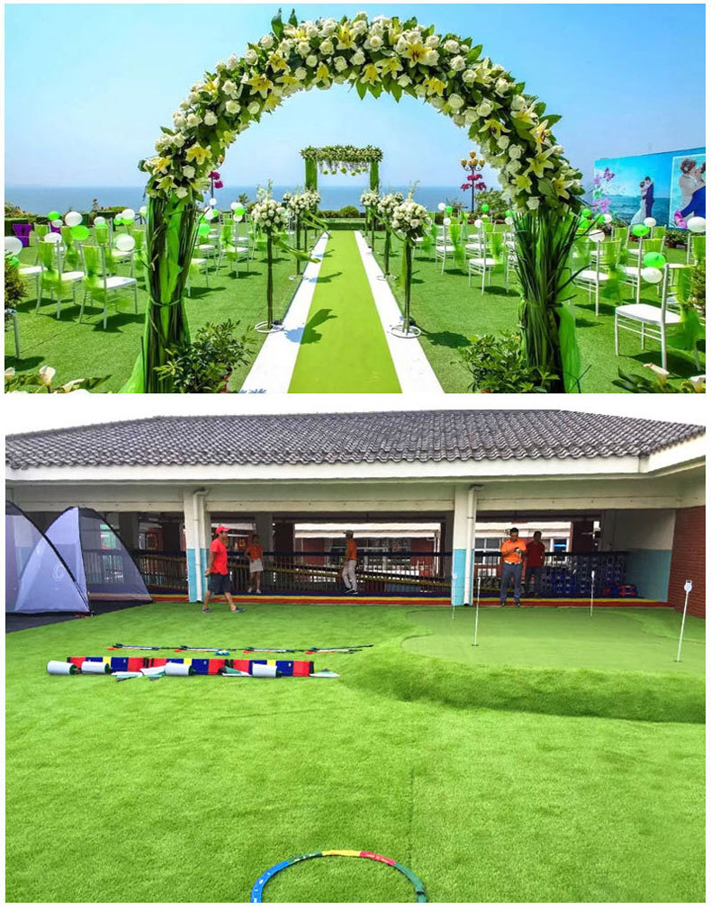 Artificial Emulational Lawn Factory Kindergarten Football Field Grass Rug Engineering Enclosure Green Plastic Artificial Fake Turf