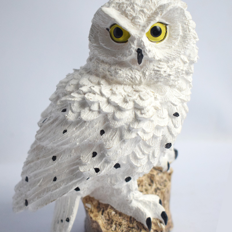 Amazon Hot Sale Owl Solar Lawn Lamp Resin Ground Lamp Waterproof Courtyard Decoration Landscape Lamp