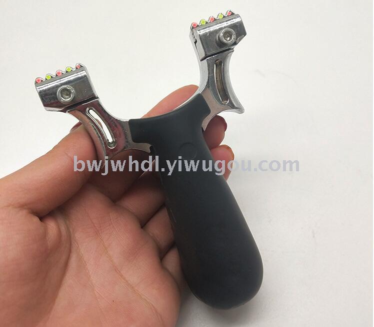 Flat skin slingshot wholesale resin elephant slingshot outdoor no-binding optical fiber pressure piece slingshot