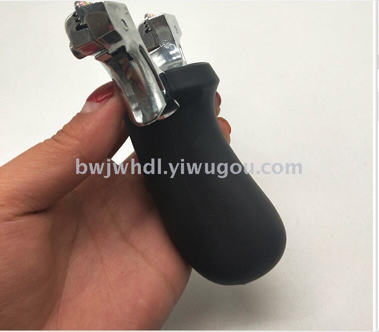 Flat skin slingshot wholesale resin elephant slingshot outdoor no-binding optical fiber pressure piece slingshot