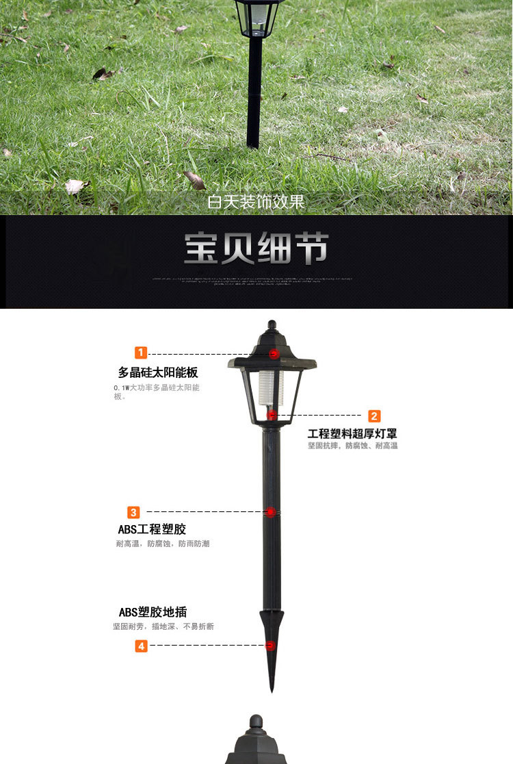 Solar Lamp Outdoor Waterproof Courtyard Lawn Lamp Villa Garden Decoration Small Night Lamp Park Corridor Decoration Night Light Solar Lamp Outdoor Waterproof Courtyard Lawn Lamp Villa Garden Decoration Small Night Lamp Park Corridor Decoration Night Light