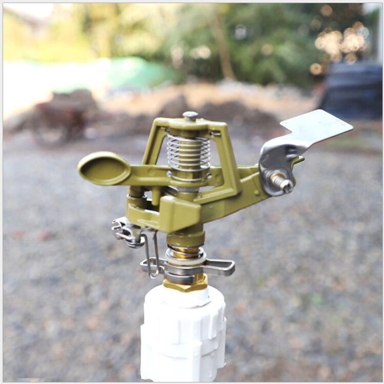 6-Point Zinc Alloy Rocker Arm Greening Lawn Sprinkler 360-Degree Rotating Sprinkler Controllable Angle Spray