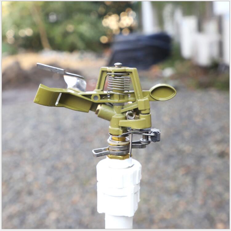 6-Point Zinc Alloy Rocker Arm Greening Lawn Sprinkler 360-Degree Rotating Sprinkler Controllable Angle Spray