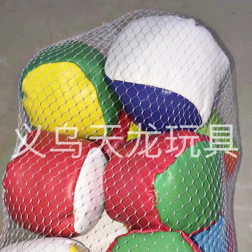Cross-border children&#039;s small sandbag round pu leather sandbag children&#039;s toy ball rugby sandbag game props