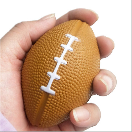 Manufacturers direct 63mmPU rugby children&#039;s toy ball vent pu ball sponge pressure basketball customized