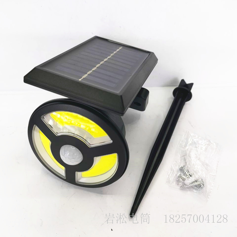 Cross-Border New Arrival Solar Energy Integrated Human Body Induction Wall Lamp Lawn Lamp Garden Lamp