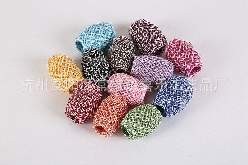 Rugby-Shaped Two-Color Double-Strand Paper String 2mm 10 M One DIY Handmade Material Export Quality Rugby-Shaped Two-Color Double-Strand Paper String 2mm 10 M One DIY Handmade Material Export Quality
