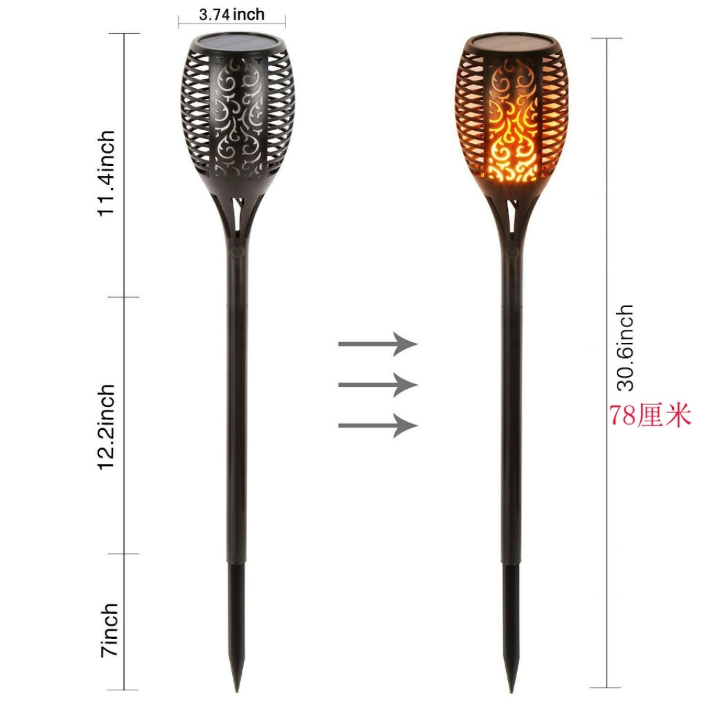 Sohui Solar Lighting Solar Flame Ground Lamp Lawn Lamp Waterproof Outdoor Lamp Park Light Sohui Solar Lighting Solar Flame Ground Lamp Lawn Lamp Waterproof Outdoor Lamp Park Light
