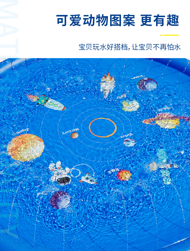 Amazon Children's Outdoor Water Spray Mat PVC Inflatable Splash Mat Outdoor Lawn Game Mat Water Spraying Mat