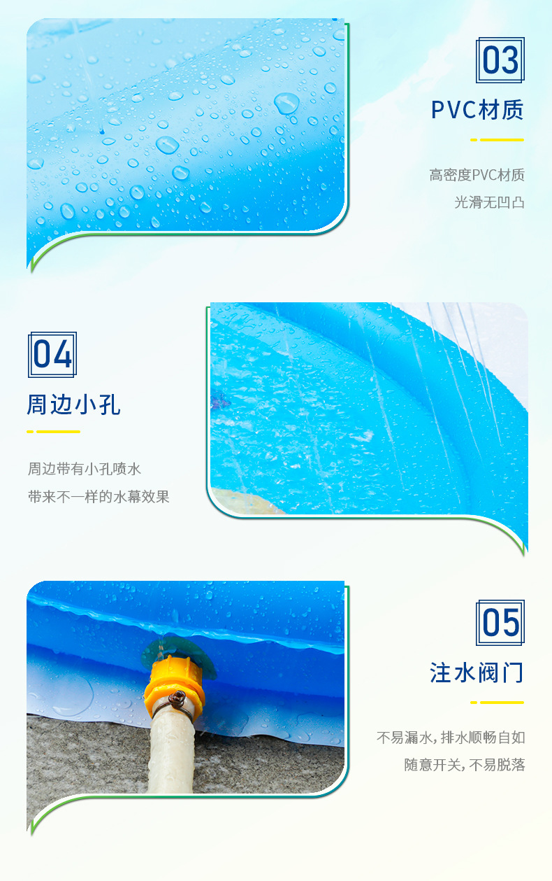Amazon Children's Outdoor Water Spray Mat PVC Inflatable Splash Mat Outdoor Lawn Game Mat Water Spraying Mat