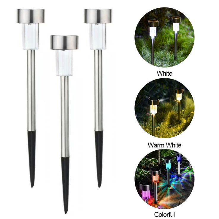 New Stainless Steel Solar LED Lawn Lamp New Stainless Steel Solar LED Lawn Lamp