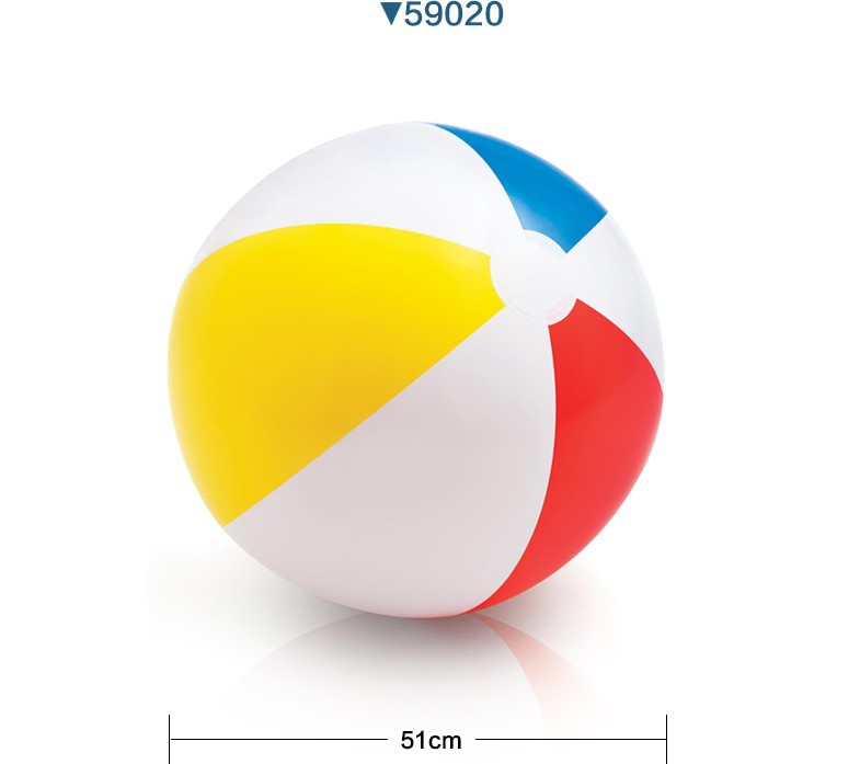 Intex59020 Children's Water Ball Seaside Beach Ball Large Inflatable Lawn Toy Color Matching Transparent Intex59020 Children's Water Ball Seaside Beach Ball Large Inflatable Lawn Toy Color Matching Transparent