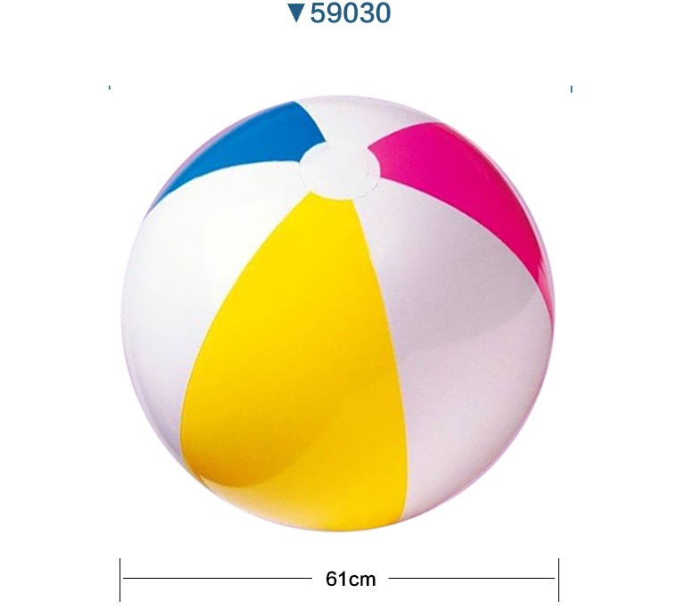 Intex59020 Children's Water Ball Seaside Beach Ball Large Inflatable Lawn Toy Color Matching Transparent Intex59020 Children's Water Ball Seaside Beach Ball Large Inflatable Lawn Toy Color Matching Transparent