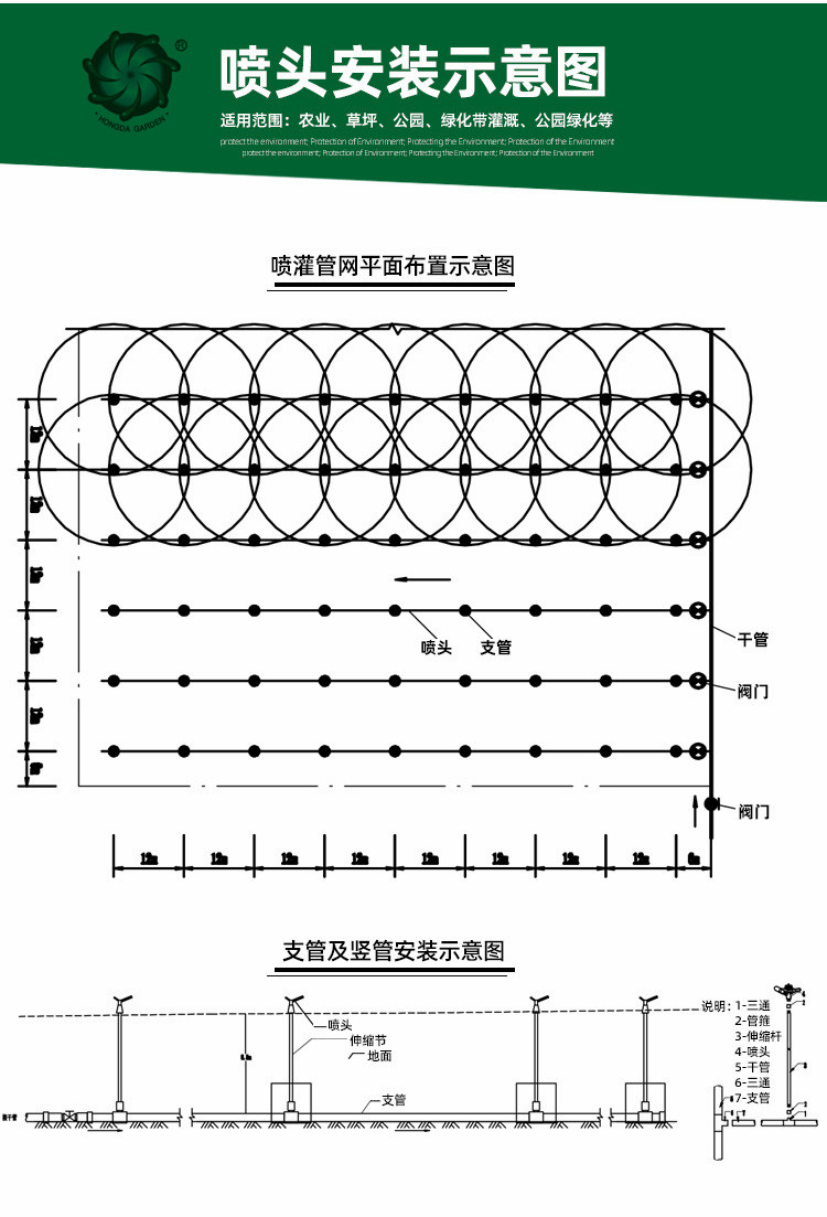 4 Points DN15 Zinc Alloy Rotating Double Spray 360 Degrees Rocker Arm Metal Sprayer Lawn Garden Spray Irrigation 4 Points DN15 Zinc Alloy Rotating Double Spray 360 Degrees Rocker Arm Metal Sprayer Lawn Garden Spray Irrigation