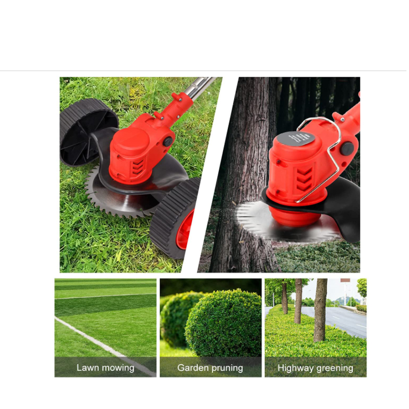 Hand Push New Lithium Mower Pruning Machine Lawn Mower Multifunctional Garden Electric Lawn Mower Grass Trimmer
