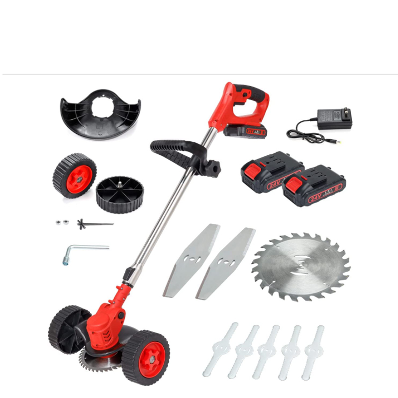 Hand Push New Lithium Mower Pruning Machine Lawn Mower Multifunctional Garden Electric Lawn Mower Grass Trimmer