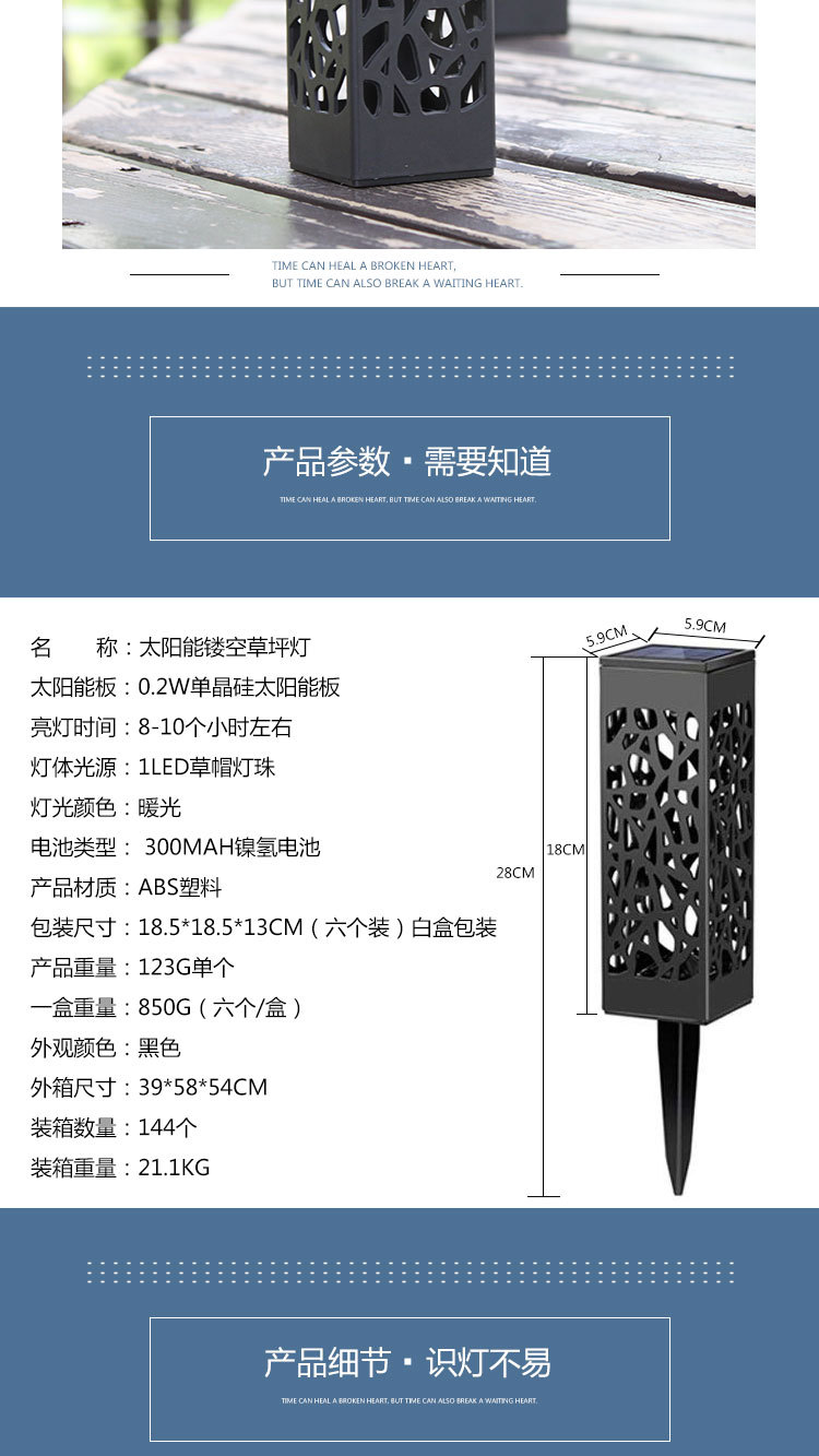 Outdoor Waterproof Solar Lamp Beautiful Hollow Ultra-Low Lamp Creative Warm LED Light-Controlled Induction Lawn Garden Lamp Outdoor Waterproof Solar Lamp Beautiful Hollow Ultra-Low Lamp Creative Warm LED Light-Controlled Induction Lawn Garden Lamp
