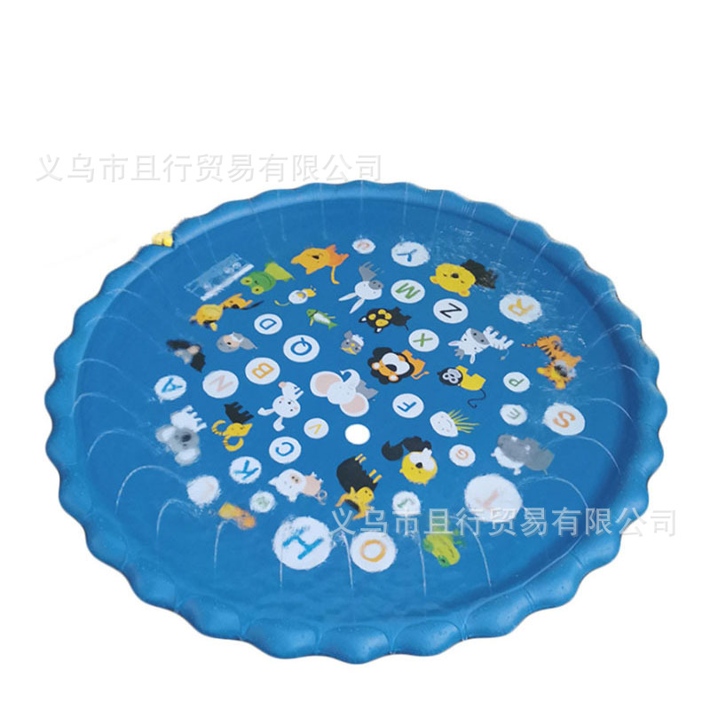 Amazon Summer Hot PVC Toy Water Mat Children Outdoor Water Spray Mat Garden Lawn Fountain Sprinkling Pool