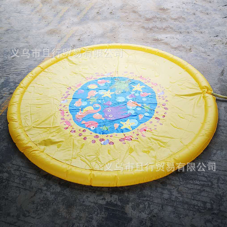 Amazon Summer Hot PVC Toy Water Mat Children Outdoor Water Spray Mat Garden Lawn Fountain Sprinkling Pool