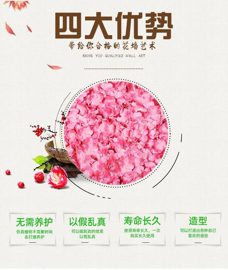 Simulated Pincushion Rows of Plants Background Wall Decoration Wedding Celebration Flower Wall Photography Indoor Silk Flower Fake Flower Lawn