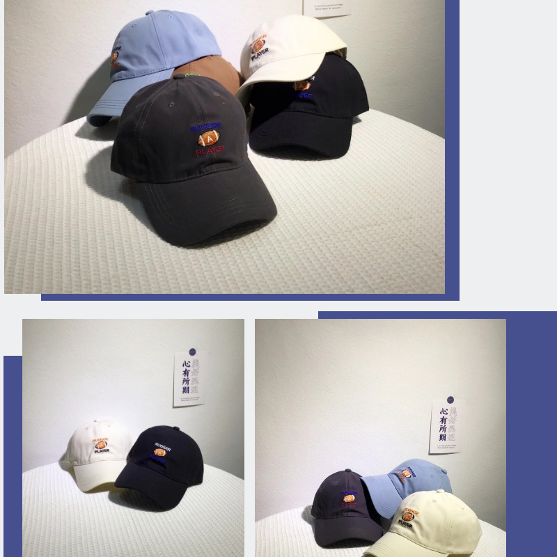 New Rugby Label Hat 2022 Spring Baseball Cap Men's and Women's Embroidered Peaked Cap Outdoor Fishing Sun Hat New Rugby Label Hat 2022 Spring Baseball Cap Men's and Women's Embroidered Peaked Cap Outdoor Fishing Sun Hat