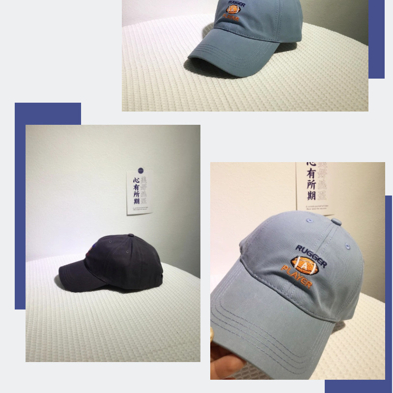 New Rugby Label Hat 2022 Spring Baseball Cap Men's and Women's Embroidered Peaked Cap Outdoor Fishing Sun Hat New Rugby Label Hat 2022 Spring Baseball Cap Men's and Women's Embroidered Peaked Cap Outdoor Fishing Sun Hat