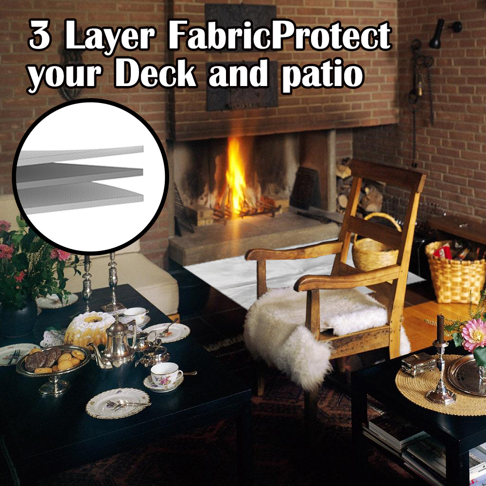 Fireplace Brazier Fireproof Pad Outdoor Lawn Terrace Barbecue Fireproof Pad Protective Pad High Temperature Resistance Fireplace Brazier Fireproof Pad Outdoor Lawn Terrace Barbecue Fireproof Pad Protective Pad High Temperature Resistance