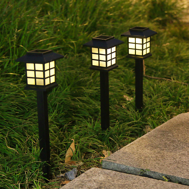 Outdoor Rainproof Solar LED Lawn Lamp Small House Light Mini Solar Light Small GD Garden Light