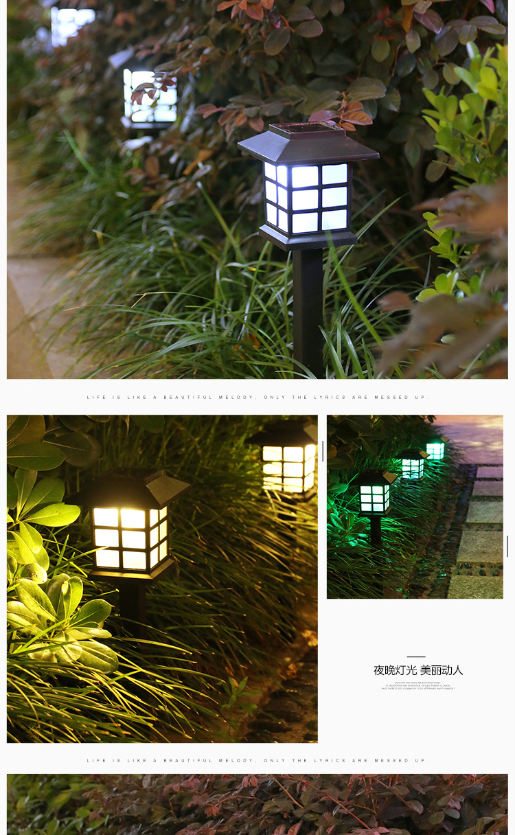 Outdoor Rainproof Solar LED Lawn Lamp Small House Light Mini Solar Light Small GD Garden Light Outdoor Rainproof Solar LED Lawn Lamp Small House Light Mini Solar Light Small GD Garden Light