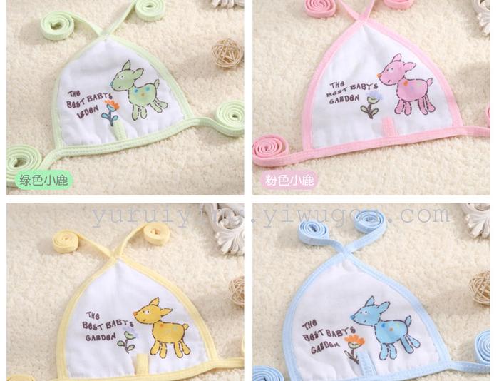 Neonatal umbilical cord protector tripe cotton Bib Bib towel Cotton infant child supplies slobber