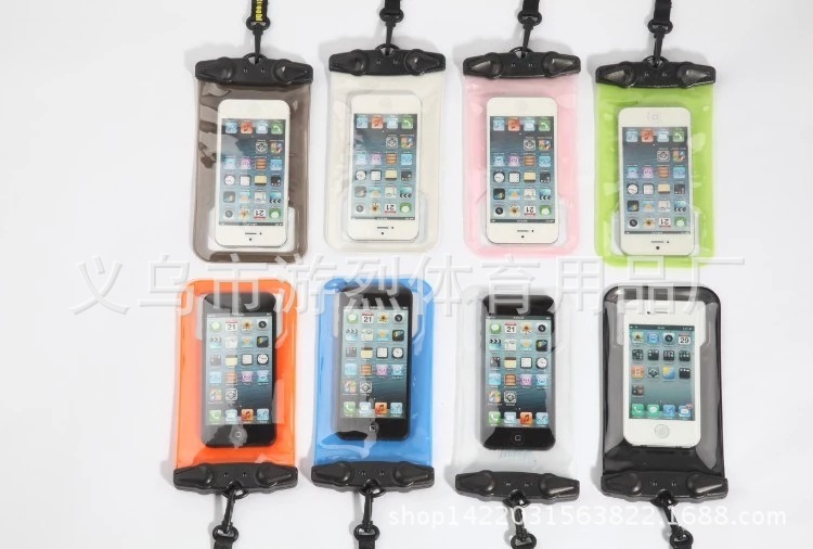 New Swimming Rafting Mobile Phone Waterproof Bag Universal Diving Cover Mobile Phone Waterproof Cover Factory Direct Sales