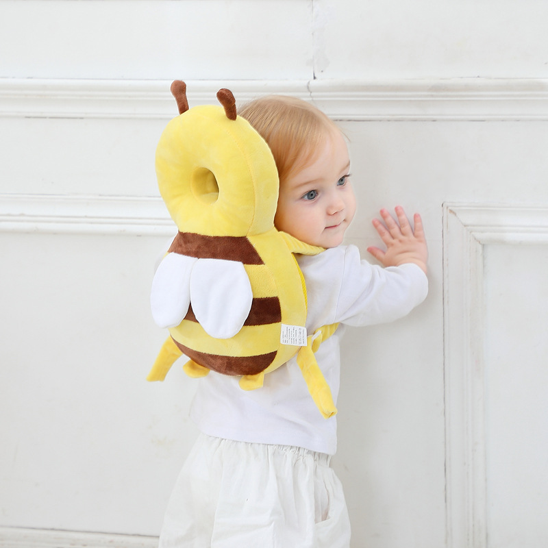 Headrest Baby Toddling Walk Fall Protection Pillow Breathable Head Protection Pad Bee Head Protector Fall Protection Cap