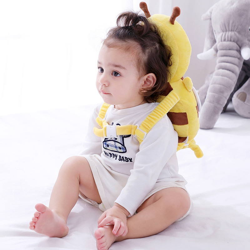 Headrest Baby Toddling Walk Fall Protection Pillow Breathable Head Protection Pad Bee Head Protector Fall Protection Cap