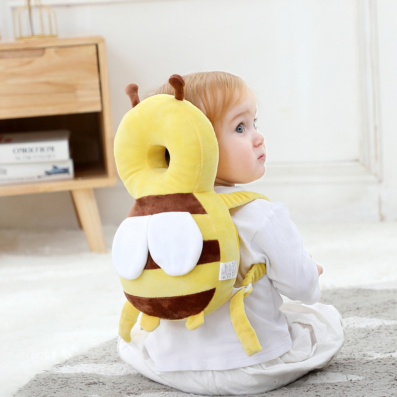 Headrest Baby Toddling Walk Fall Protection Pillow Breathable Head Protection Pad Bee Head Protector Fall Protection Cap