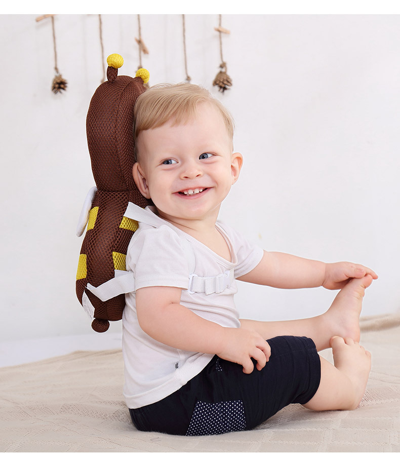 Headrest Baby Toddling Walk Fall Protection Pillow Breathable Head Protection Pad Bee Head Protector Fall Protection Cap