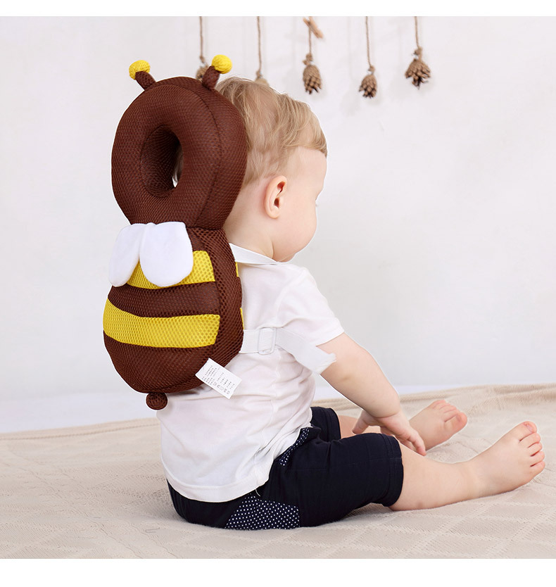 Headrest Baby Toddling Walk Fall Protection Pillow Breathable Head Protection Pad Bee Head Protector Fall Protection Cap