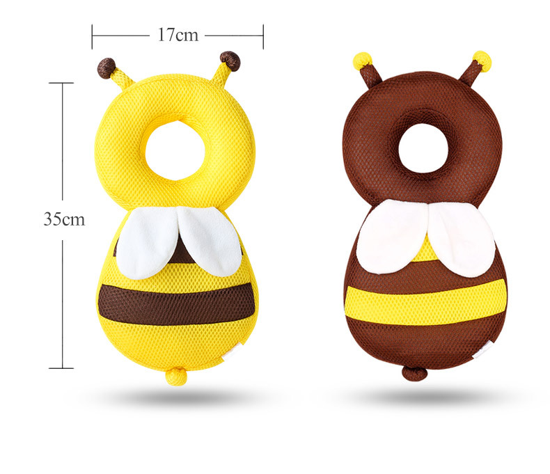 Headrest Baby Toddling Walk Fall Protection Pillow Breathable Head Protection Pad Bee Head Protector Fall Protection Cap
