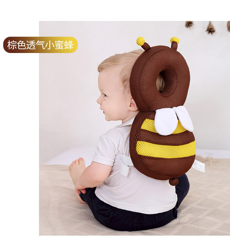 Headrest Baby Toddling Walk Fall Protection Pillow Breathable Head Protection Pad Bee Head Protector Fall Protection Cap