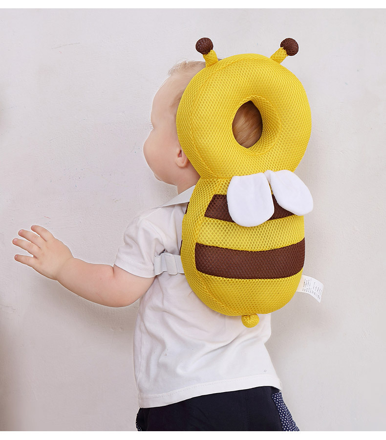 Headrest Baby Toddling Walk Fall Protection Pillow Breathable Head Protection Pad Bee Head Protector Fall Protection Cap