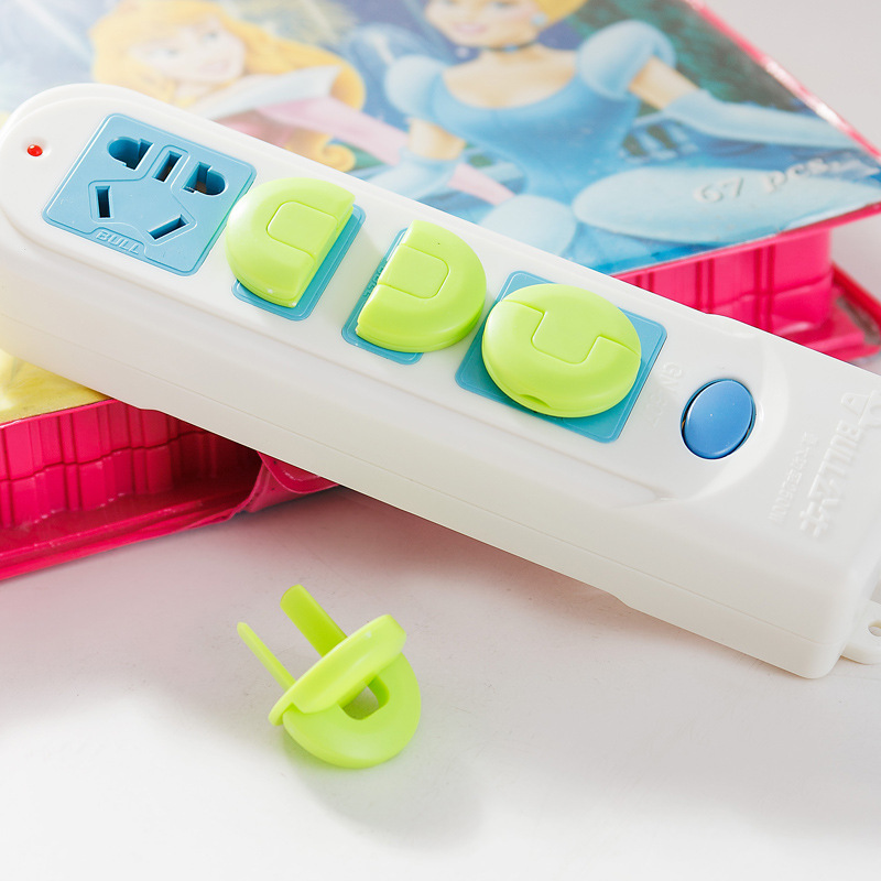 Children&#039;s Anti-Electric Shock Socket Protective Cover Jack Safety Plug Anti-Baby and Infant Touch Plug Protector 8 PCs