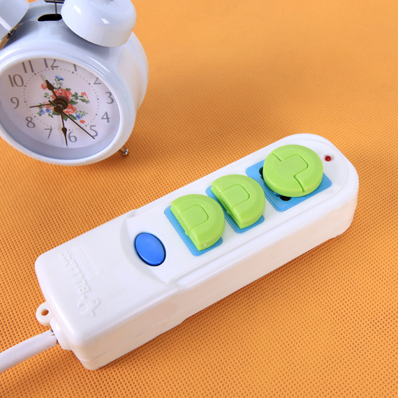 Children&#039;s Anti-Electric Shock Socket Protective Cover Jack Safety Plug Anti-Baby and Infant Touch Plug Protector 8 PCs
