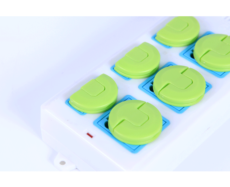 Children's Anti-Electric Shock Socket Protective Cover Jack Safety Plug Anti-Baby and Infant Touch Plug Protector 8 PCs