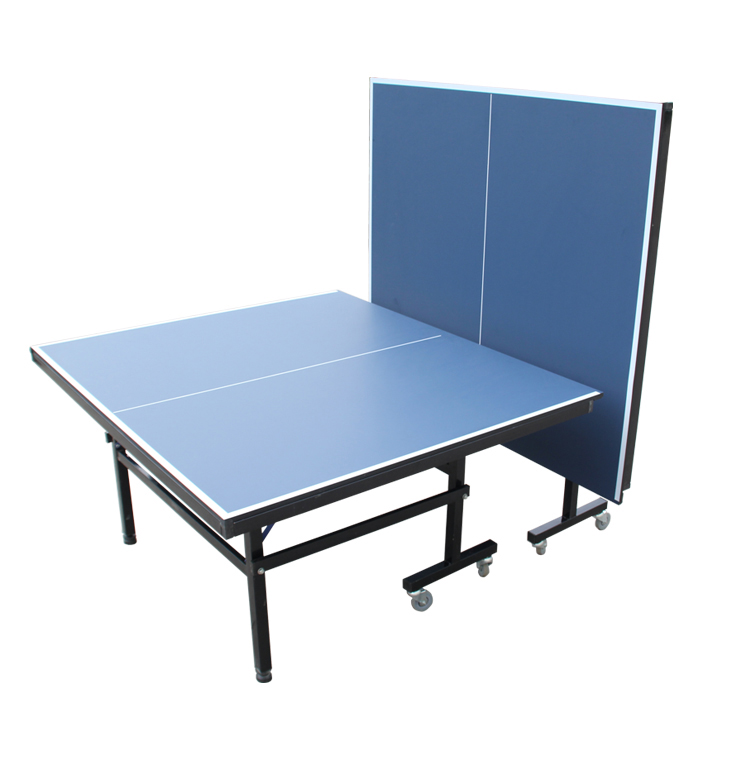 Standard table tennis table competitions/household folding mobile ping pong table-blue