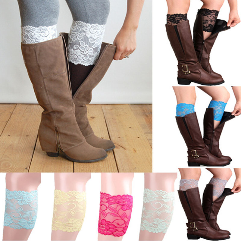 lace boot cuff  Stretch lace lace set of legs  Shoe set